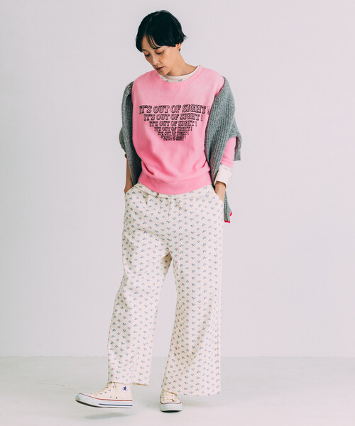 Freada（フリーダ）の「Freada/フリーダ フェードプリント ドルマン スウェット（スウェット・レディース・ピンク/ブラウン/ブラック・ONE SIZE）」の15枚目の写真