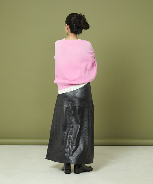 Freada（フリーダ）の「Freada/フリーダ フェードプリント ドルマン スウェット（スウェット・レディース・ピンク/ブラウン/ブラック・ONE SIZE）」の19枚目の写真