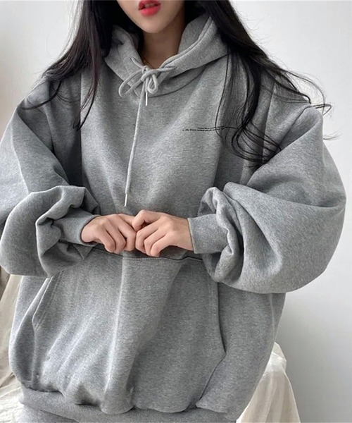 セール】月 ムーンモチーフバックプリント スウェットパーカー/韓国