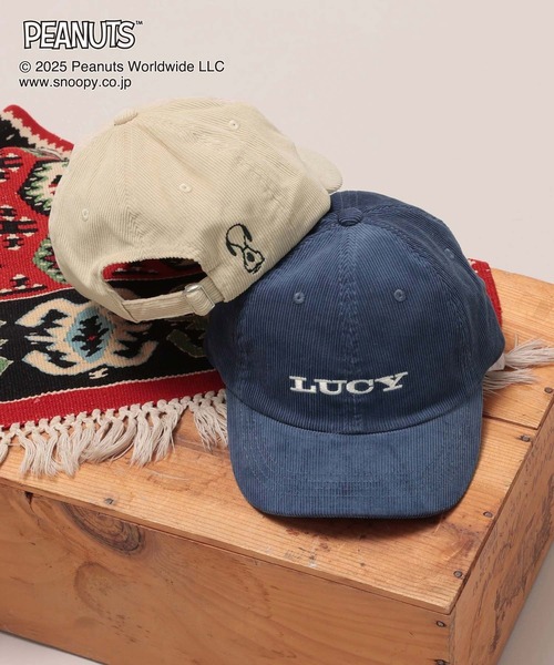 GLOBAL WORK（グローバルワーク）の「PEANUTS/コールCAP/593172（キャップ・レディース・ダークグレー/ブルー系その他7/アイボリー・FREE）」の4枚目の写真