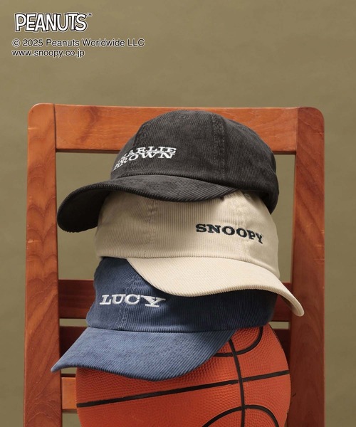 GLOBAL WORK（グローバルワーク）の「PEANUTS/コールCAP/593172（キャップ・レディース・ダークグレー/ブルー系その他7/アイボリー・FREE）」の5枚目の写真