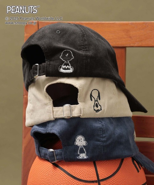 GLOBAL WORK（グローバルワーク）の「PEANUTS/コールCAP/593172（キャップ・レディース・ダークグレー/ブルー系その他7/アイボリー・FREE）」の6枚目の写真