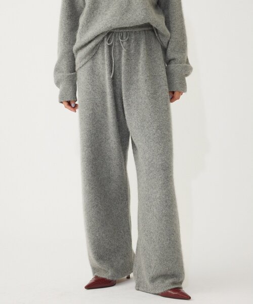 THE PAUSE（ザ ポーズ）の「【THE PAUSE】ファーニットドロストパンツ（その他パンツ・レディース・ライトベージュ/グレー・FREE）」の2枚目の写真