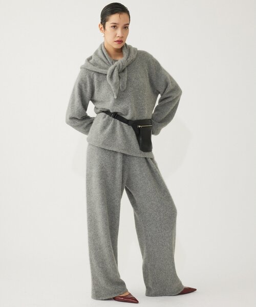 THE PAUSE（ザ ポーズ）の「【THE PAUSE】ファーニットドロストパンツ（その他パンツ・レディース・ライトベージュ/グレー・FREE）」の5枚目の写真