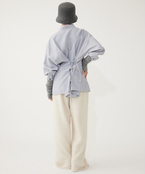 THE PAUSE（ザ ポーズ）の「【THE PAUSE】ファーニットドロストパンツ（その他パンツ・レディース・ライトベージュ/グレー・FREE）」の13枚目の写真