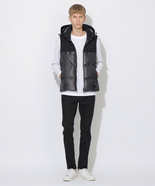 セール】【WEB限定】シャドーチェックダウンベスト（ダウンベスト