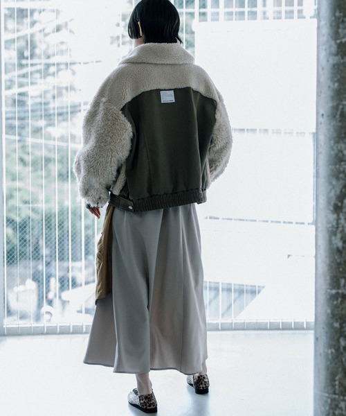 新品同様❇️定価4.2万MARECHAL TERRE ボア切替 MA-1風ブルゾン セール】ボアブルゾン（ブルゾン）｜MARECHAL TERRE（マルシャルテル