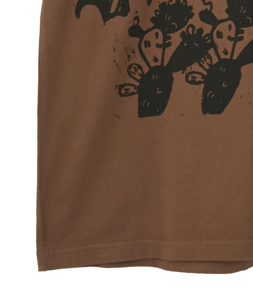 CURRENTAGE（カレンテージ）の「T shirt（Tシャツ/カットソー・メンズ・ホワイト/ブラウン・3/4）」の6枚目の写真
