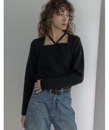 [2025AW COLLECTION]ホルターボレロ風ニットプルオーバー