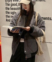 semplice(センプリチェ)のクルーネックダイヤモンドクォイルドジャケット(ダウンジャケット/コート)