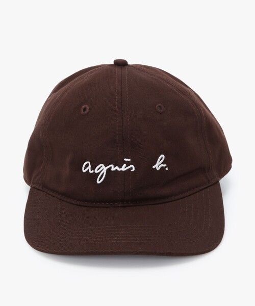 agnes b.(アニエスベー)の「メンズ ロゴ刺繍 コットン キャップ(キャップ・メンズ・ブラウン系その他・FREE)」の6枚目の写真