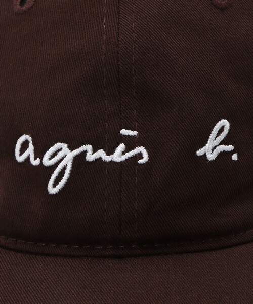 agnes b.(アニエスベー)の「メンズ ロゴ刺繍 コットン キャップ(キャップ・メンズ・ブラウン系その他・FREE)」の3枚目の写真