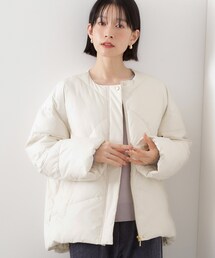 THE SHOP TK  | きれいめにもカジュアルにも ノーカラーキルトジャケット(その他アウター)