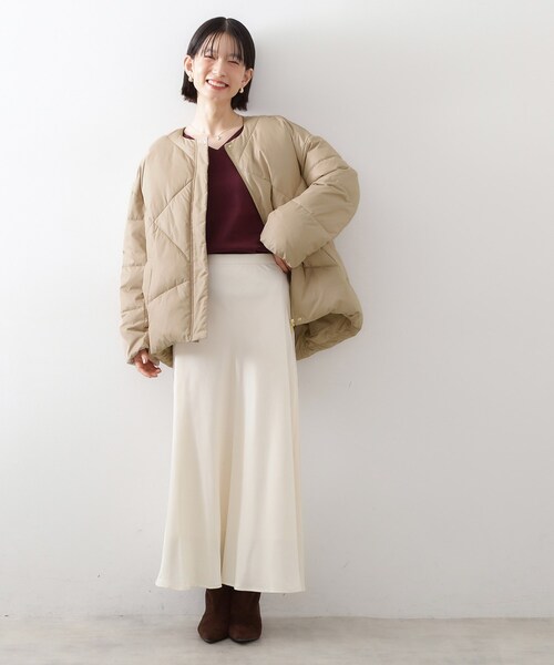 THE SHOP TK （ザ ショップ ティーケー ）の「きれいめにもカジュアルにも ノーカラーキルトジャケット（その他アウター・レディース・ベージュ/アイボリー・13/12）」の18枚目の写真