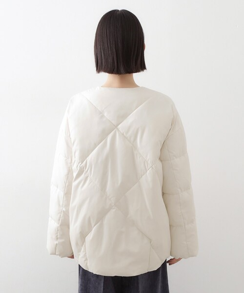THE SHOP TK （ザ ショップ ティーケー ）の「きれいめにもカジュアルにも ノーカラーキルトジャケット（その他アウター・レディース・ベージュ/アイボリー・13/12）」の10枚目の写真