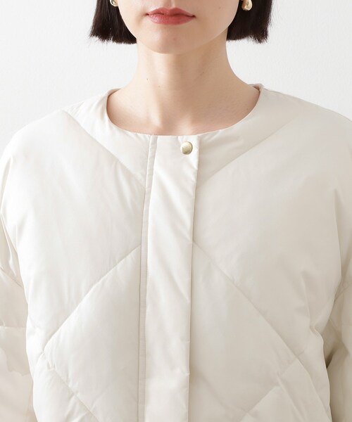 THE SHOP TK （ザ ショップ ティーケー ）の「きれいめにもカジュアルにも ノーカラーキルトジャケット（その他アウター・レディース・ベージュ/アイボリー・13/12）」の11枚目の写真