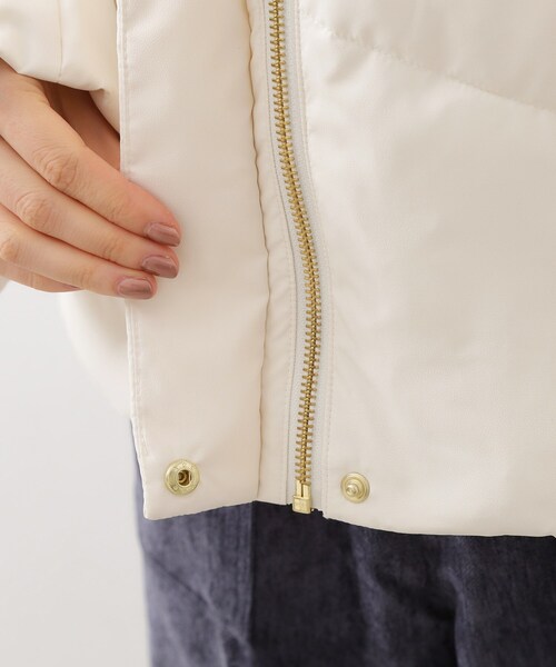 セール】きれいめにもカジュアルにも ノーカラーキルトジャケット