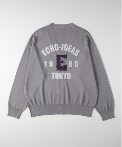 Right-on（ライトオン）の「ジャガードバックロゴニットカーディガン (バックロゴ/ジャガード/ニットカーディガン/ドライタッチ/通気性/ゆったりシルエット/スウェットライク/軽羽織り/デイリー/トレンド)（カーディガン/ボレロ・メンズ・ブラック/グレー/ネイビー・L/XL/M）」の22枚目の写真