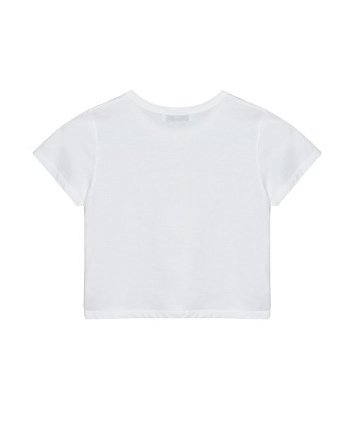 NICK&NICOLE(ニックアンドニコール)の「BUTTERFLY SIGNATURE CROP TOP_WHITE PINK(Tシャツ/カットソー・レディース・その他・FREE)」の6枚目の写真
