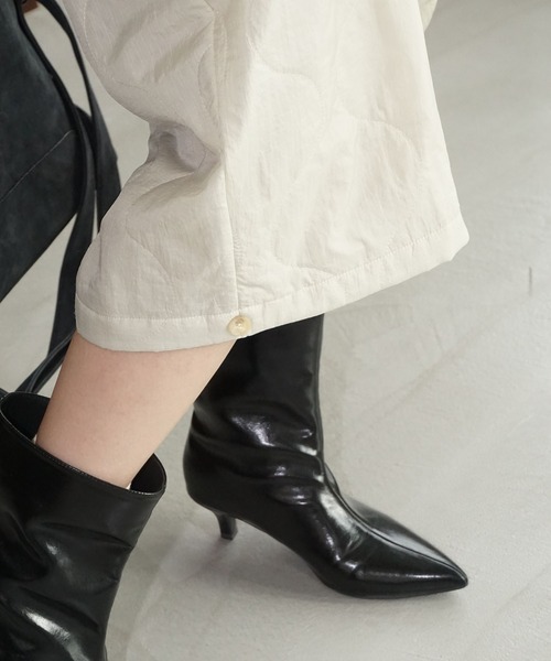 chuclla(チュクラ)の「キルトナイロンガウチョパンツ chw25a126(その他パンツ・レディース・ライトベージュ/ブラック・S/M)」の6枚目の写真