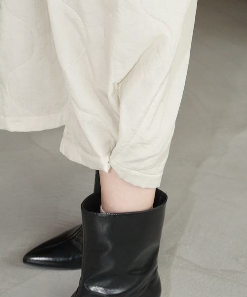 chuclla(チュクラ)の「キルトナイロンガウチョパンツ chw25a126(その他パンツ・レディース・ライトベージュ/ブラック・S/M)」の9枚目の写真