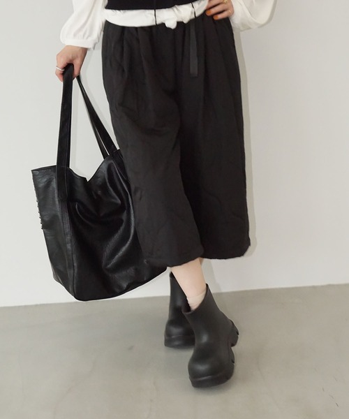 chuclla(チュクラ)の「キルトナイロンガウチョパンツ chw25a126(その他パンツ・レディース・ライトベージュ/ブラック・S/M)」の12枚目の写真