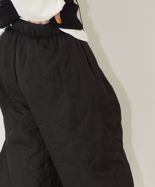 chuclla(チュクラ)の「キルトナイロンガウチョパンツ chw25a126(その他パンツ・レディース・ライトベージュ/ブラック・S/M)」の15枚目の写真