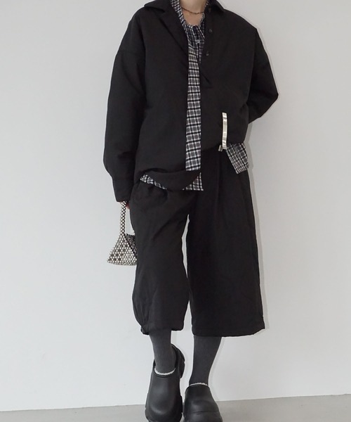 chuclla(チュクラ)の「キルトナイロンガウチョパンツ chw25a126(その他パンツ・レディース・ライトベージュ/ブラック・S/M)」の16枚目の写真