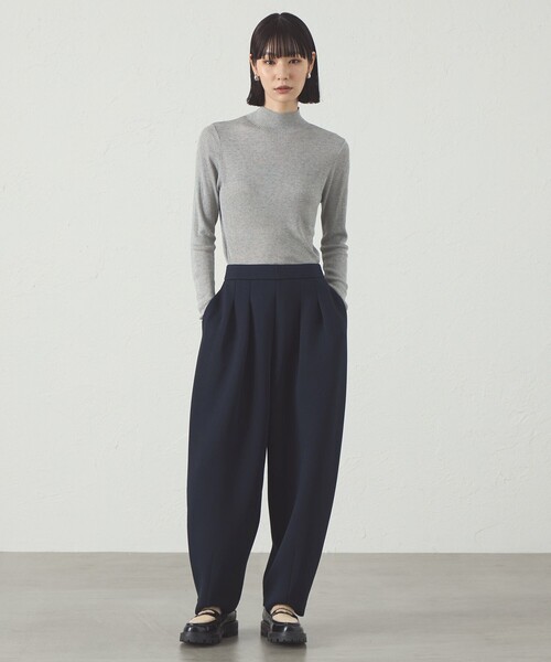 CAST:（キャストコロン）の「【イージーケア/着回し抜群】ポンチフォルムパンツ（その他パンツ・レディース・ネイビー/ブラック/オフホワイト・S/M）」の15枚目の写真