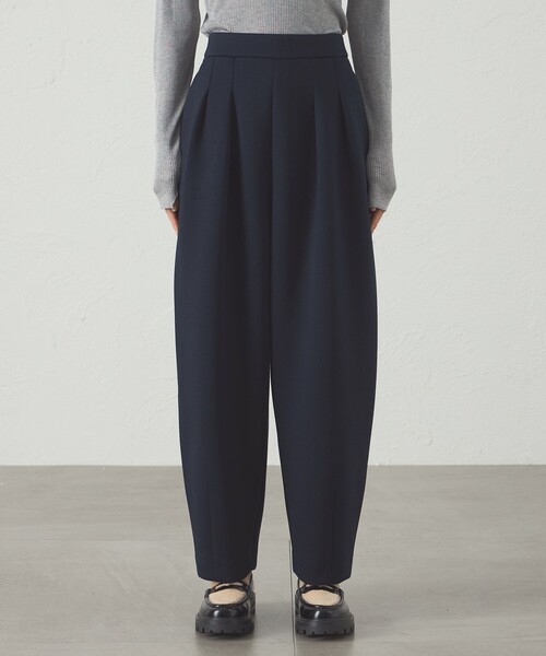 CAST:（キャストコロン）の「【イージーケア/着回し抜群】ポンチフォルムパンツ（その他パンツ・レディース・ネイビー/ブラック/オフホワイト・S/M）」の5枚目の写真