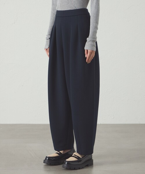 CAST:（キャストコロン）の「【イージーケア/着回し抜群】ポンチフォルムパンツ（その他パンツ・レディース・ネイビー/ブラック/オフホワイト・S/M）」の6枚目の写真