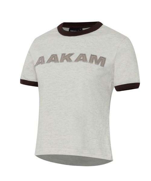 AAKAM(アーカム)の「Logo Patch Ringer Top (Brown)(Tシャツ/カットソー・レディース・その他・2/3/WOMENS)」の3枚目の写真