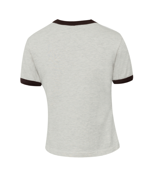 AAKAM(アーカム)の「Logo Patch Ringer Top (Brown)(Tシャツ/カットソー・レディース・その他・2/3/WOMENS)」の4枚目の写真