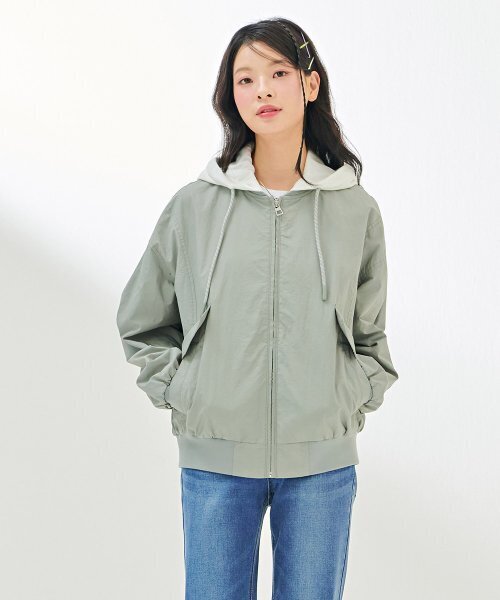 CHASECULT(チェイスカルト)の「レディースブルゾンフードジャケット-DARG4161B0S(ブルゾン・レディース・ミント・FRE)」の6枚目の写真