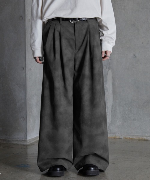SERACE】Vintage design wide slacks pants / ヴィンテージデザイン