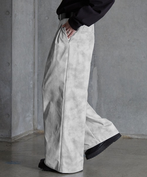 SERACE(セラス)の「【SERACE】Vintage design wide slacks pants / ヴィンテージデザインワイドスラックスパンツ(スラックス・メンズ・ホワイト/ブラック/グレー・S/L/M)」の5枚目の写真