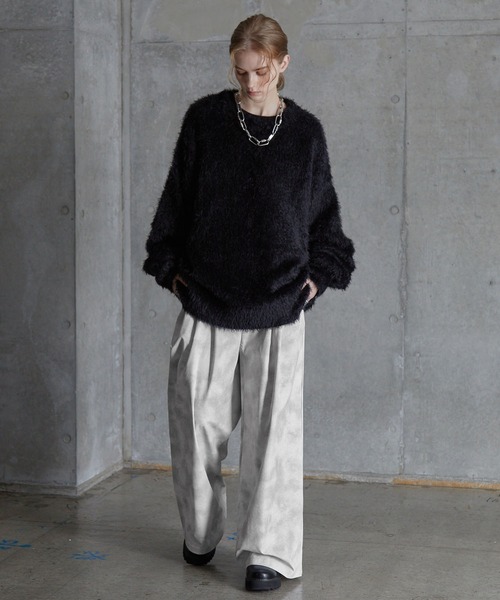 SERACE(セラス)の「【SERACE】Vintage design wide slacks pants / ヴィンテージデザインワイドスラックスパンツ(スラックス・メンズ・ホワイト/ブラック/グレー・S/L/M)」の14枚目の写真