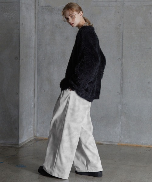 SERACE(セラス)の「【SERACE】Vintage design wide slacks pants / ヴィンテージデザインワイドスラックスパンツ(スラックス・メンズ・ホワイト/ブラック/グレー・S/L/M)」の16枚目の写真