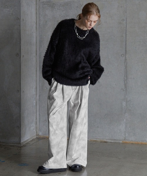 SERACE(セラス)の「【SERACE】Vintage design wide slacks pants / ヴィンテージデザインワイドスラックスパンツ(スラックス・メンズ・ホワイト/ブラック/グレー・S/L/M)」の19枚目の写真