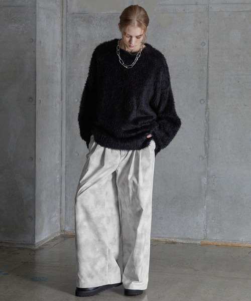 SERACE(セラス)の「【SERACE】Vintage design wide slacks pants / ヴィンテージデザインワイドスラックスパンツ(スラックス・メンズ・ホワイト/ブラック/グレー・S/L/M)」の20枚目の写真