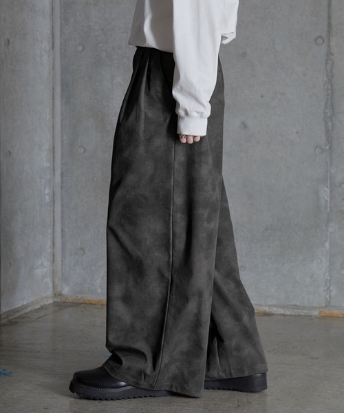 SERACE(セラス)の「【SERACE】Vintage design wide slacks pants / ヴィンテージデザインワイドスラックスパンツ(スラックス・メンズ・ホワイト/ブラック/グレー・S/L/M)」の5枚目の写真