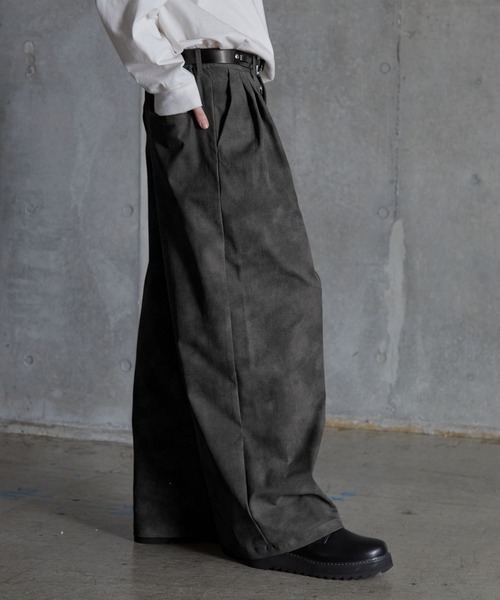 SERACE(セラス)の「【SERACE】Vintage design wide slacks pants / ヴィンテージデザインワイドスラックスパンツ(スラックス・メンズ・ホワイト/ブラック/グレー・S/L/M)」の7枚目の写真