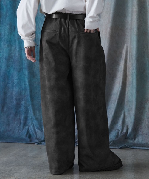 SERACE(セラス)の「【SERACE】Vintage design wide slacks pants / ヴィンテージデザインワイドスラックスパンツ(スラックス・メンズ・ホワイト/ブラック/グレー・S/L/M)」の10枚目の写真
