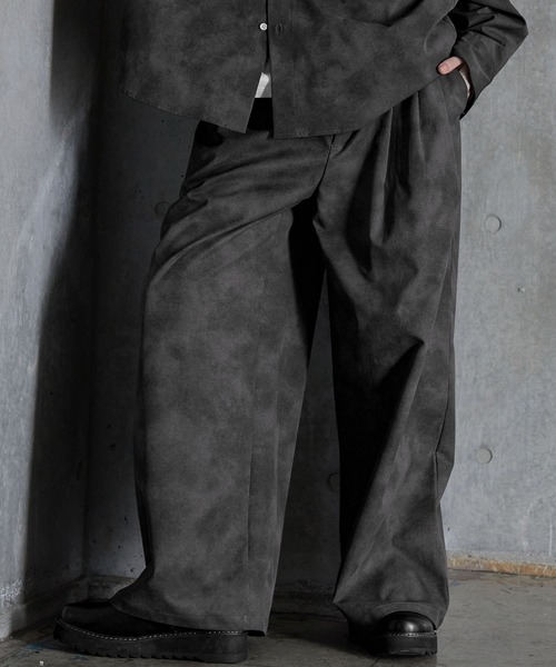 SERACE(セラス)の「【SERACE】Vintage design wide slacks pants / ヴィンテージデザインワイドスラックスパンツ(スラックス・メンズ・ホワイト/ブラック/グレー・S/L/M)」の13枚目の写真