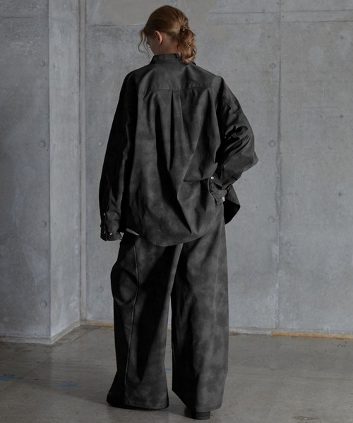 SERACE(セラス)の「【SERACE】Vintage design wide slacks pants / ヴィンテージデザインワイドスラックスパンツ(スラックス・メンズ・ホワイト/ブラック/グレー・S/L/M)」の18枚目の写真