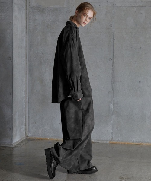 SERACE(セラス)の「【SERACE】Vintage design wide slacks pants / ヴィンテージデザインワイドスラックスパンツ(スラックス・メンズ・ホワイト/ブラック/グレー・S/L/M)」の19枚目の写真