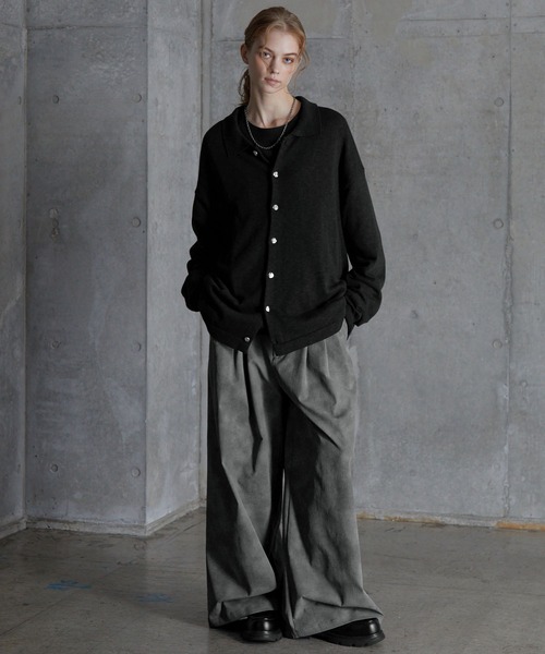 SERACE】Vintage design wide slacks pants / ヴィンテージデザイン