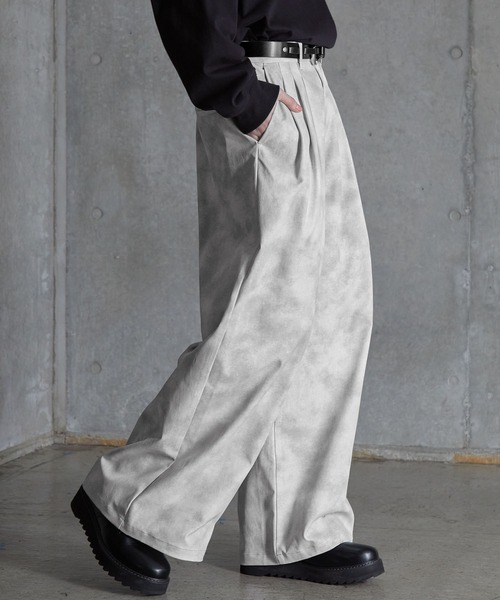 SERACE】Vintage design wide slacks pants / ヴィンテージデザイン