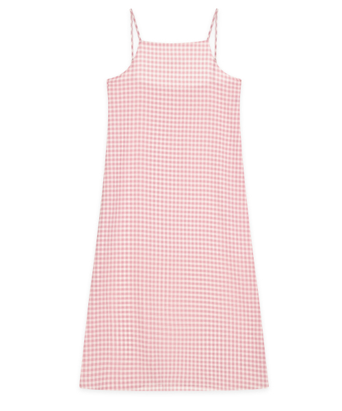 SINOON（シヌーン）の「Gingham Dress (Pink)（ワンピース・レディース・ピンク・FREE）」の4枚目の写真
