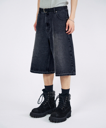 SLOWACID（スローアシッド）の「ディスマントル バミューダデニムショーツ [ブラック]（デニムパンツ）」